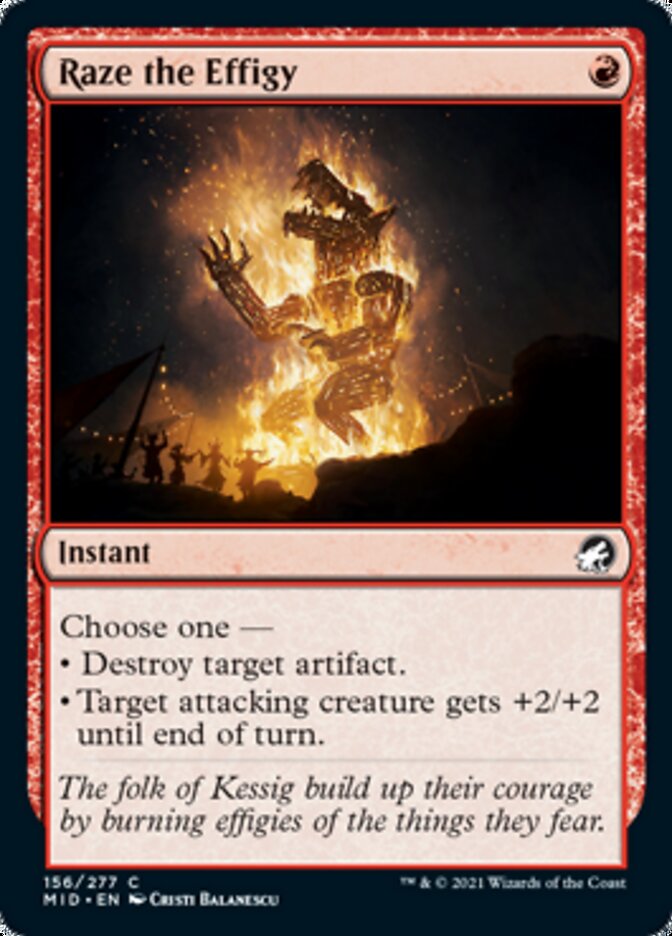 Raze the Effigy [Innistrad: Midnight Hunt] | Tables and Towers