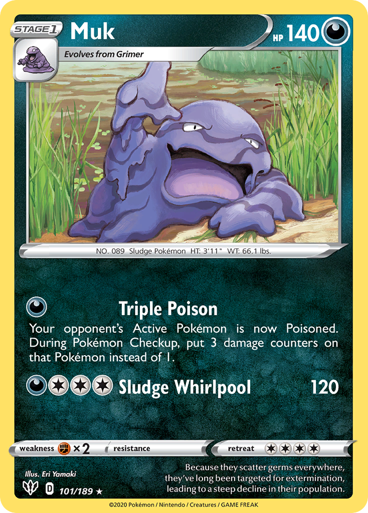 Muk (101/189) [Sword & Shield: Darkness Ablaze] | Tables and Towers