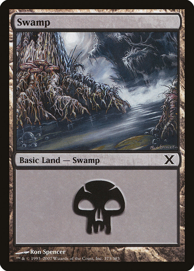 Swamp (373) [Tenth Edition] | Tables and Towers