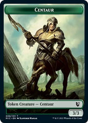 Centaur // Wolf Double-Sided Token [Innistrad: Midnight Hunt Commander Tokens] | Tables and Towers