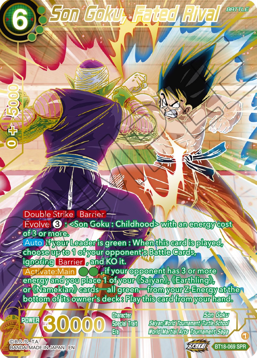 Son Goku, Fated Rival (SPR) (BT18-069) [Dawn of the Z-Legends] | Tables and Towers