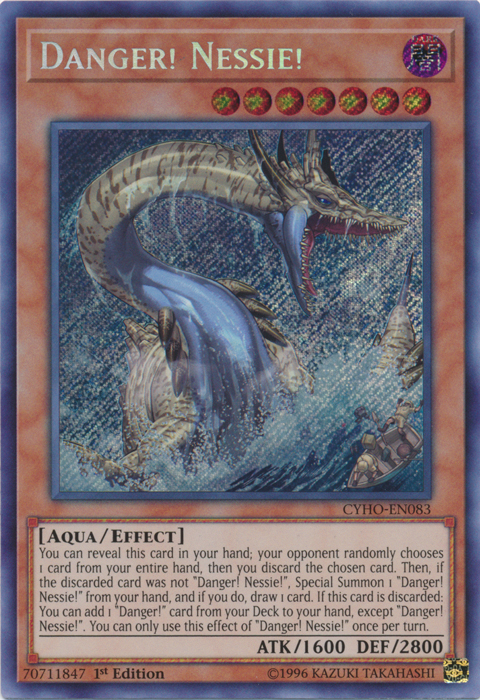 Danger! Nessie! [CYHO-EN083] Secret Rare | Tables and Towers