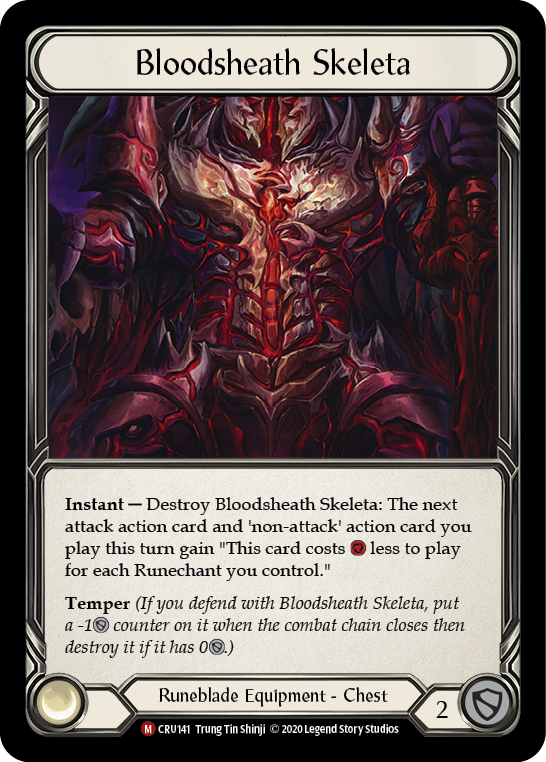 Bloodsheath Skeleta [CRU141] (Crucible of War)  1st Edition Cold Foil | Tables and Towers