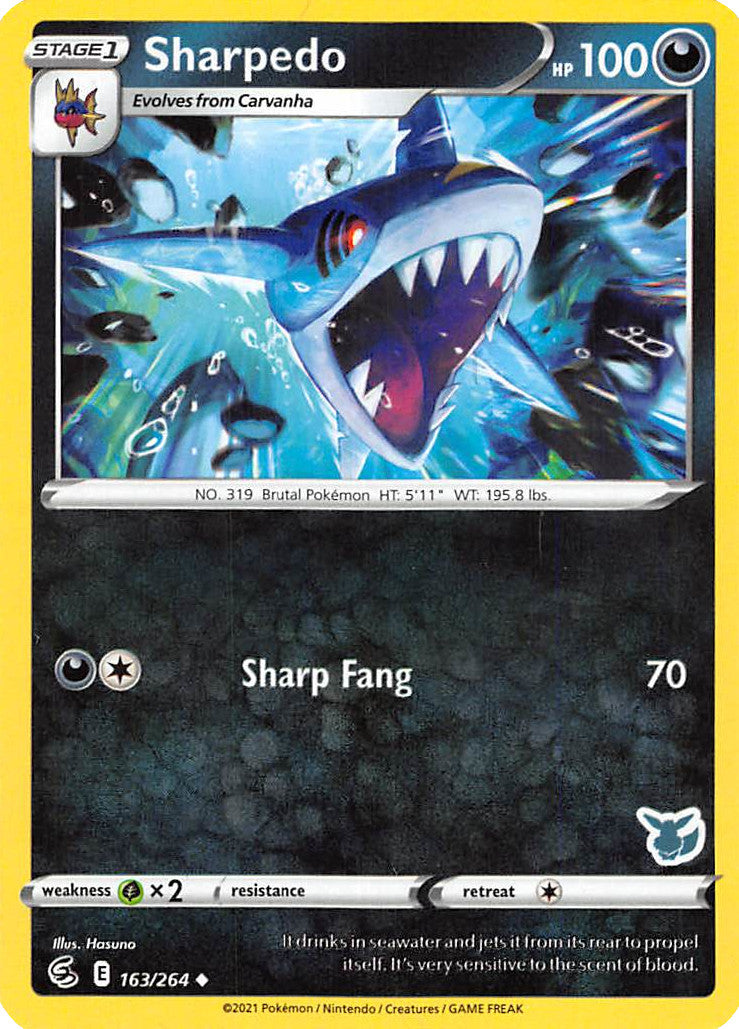 Sharpedo (163/264) (Eevee Deck) [Battle Academy 2022] | Tables and Towers