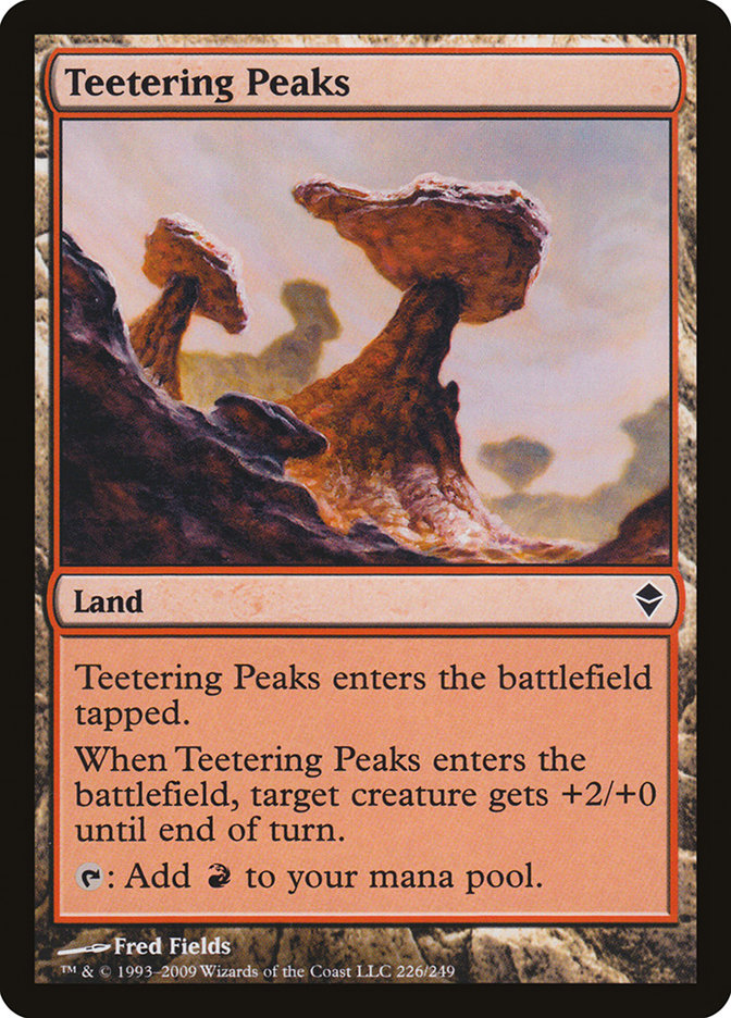 Teetering Peaks [Zendikar] | Tables and Towers