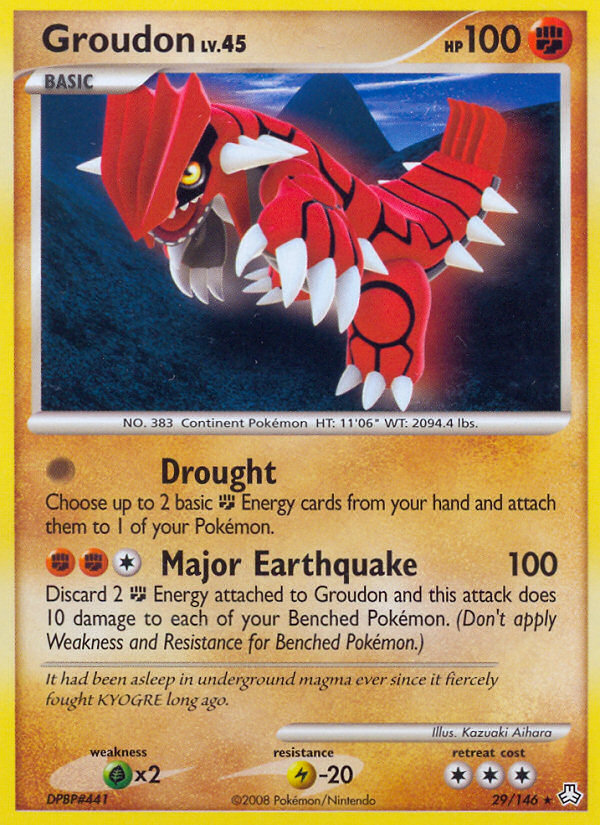 Groudon (29/146) [Diamond & Pearl: Legends Awakened] | Tables and Towers