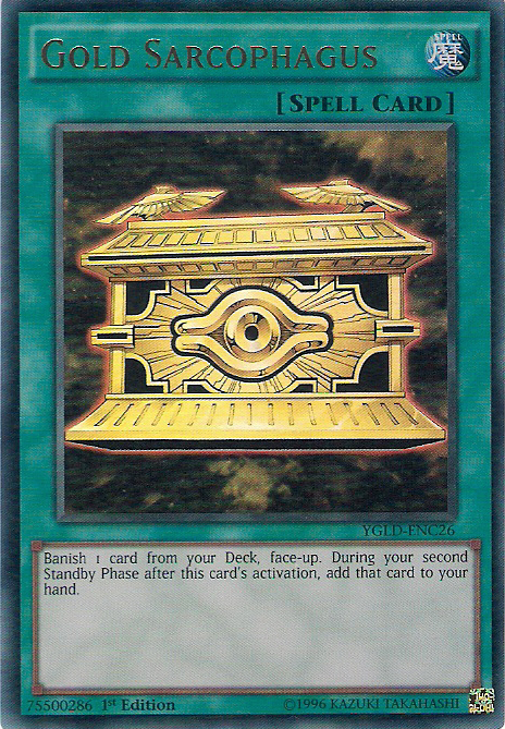 Gold Sarcophagus [YGLD-ENC26] Ultra Rare | Tables and Towers