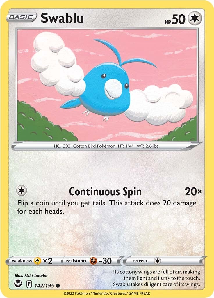 Swablu (142/195) [Sword & Shield: Silver Tempest] | Tables and Towers