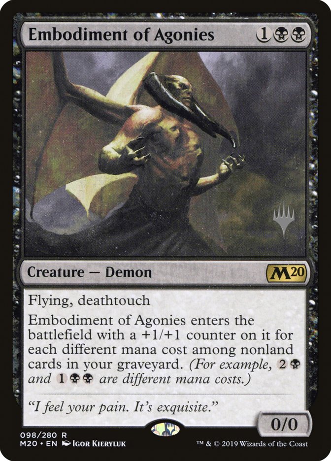 Embodiment of Agonies (Promo Pack) [Core Set 2020 Promos] | Tables and Towers