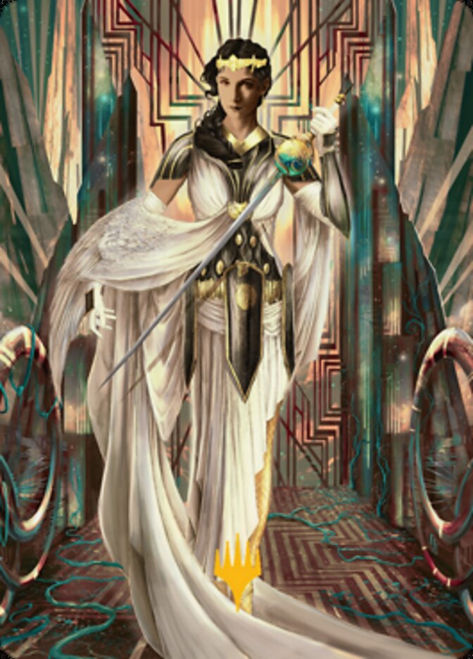 Elspeth Resplendent 2 Art Card (Gold-Stamped Signature) [Streets of New Capenna Art Series] | Tables and Towers