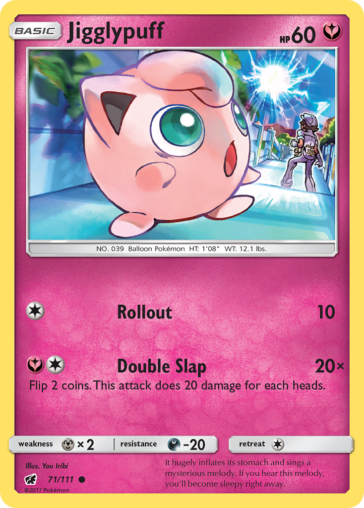 Jigglypuff (71/111) [Sun & Moon: Crimson Invasion] | Tables and Towers