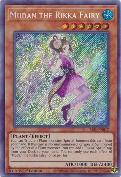 Mudan the Rikka Fairy [SESL-EN017] Secret Rare | Tables and Towers