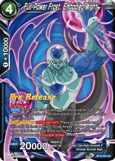 Full-Power Frost, Embodied Might (BT15-051) [Saiyan Showdown Prerelease Promos] | Tables and Towers