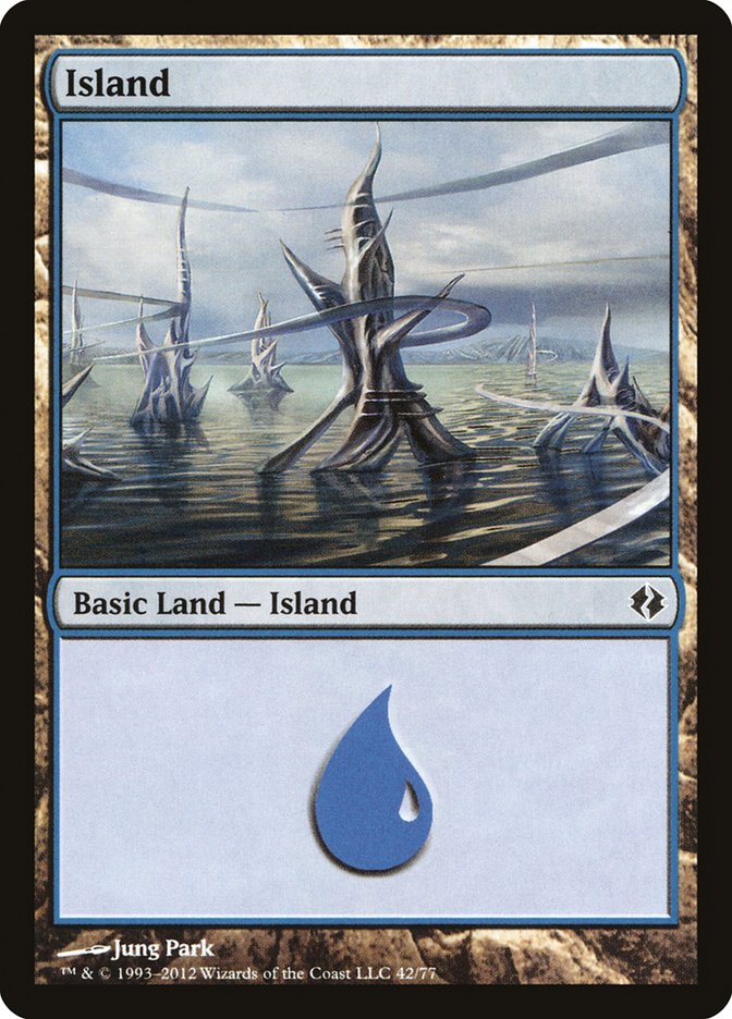 Island (42) [Duel Decks: Venser vs. Koth] | Tables and Towers