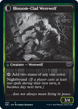 Weaver of Blossoms // Blossom-Clad Werewolf [Innistrad: Double Feature] | Tables and Towers