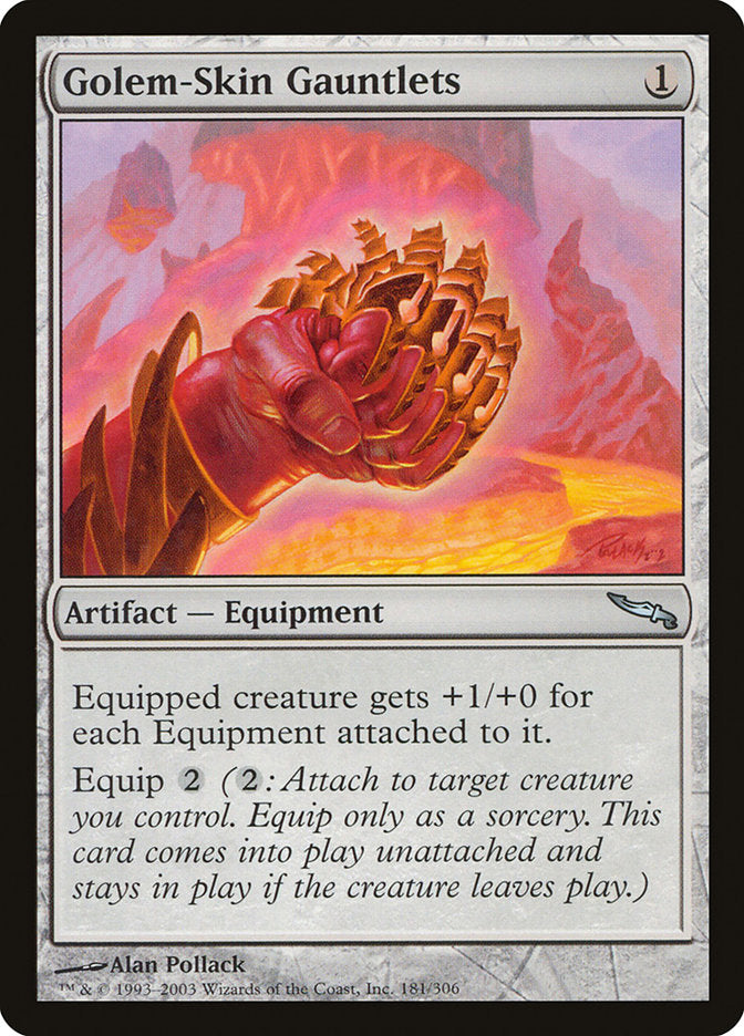 Golem-Skin Gauntlets [Mirrodin] | Tables and Towers