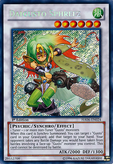 Daigusto Sphreez [HA06-EN024] Secret Rare | Tables and Towers