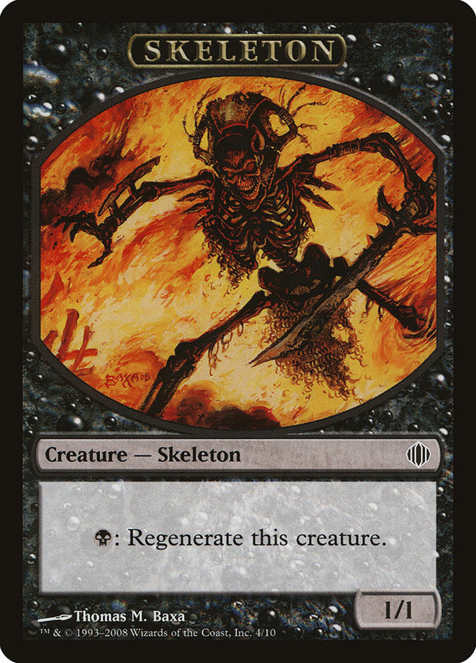 Skeleton Token [Shards of Alara Tokens] | Tables and Towers