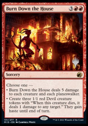 Burn Down the House (Promo Pack) [Innistrad: Midnight Hunt Promos] | Tables and Towers