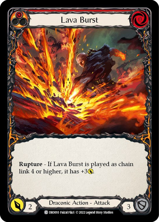 Lava Burst [DRO010] (Uprising Dromai Blitz Deck) | Tables and Towers