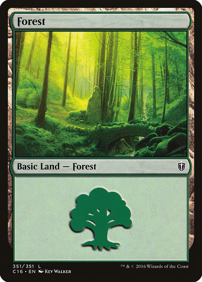 Forest (351) [Commander 2016] | Tables and Towers