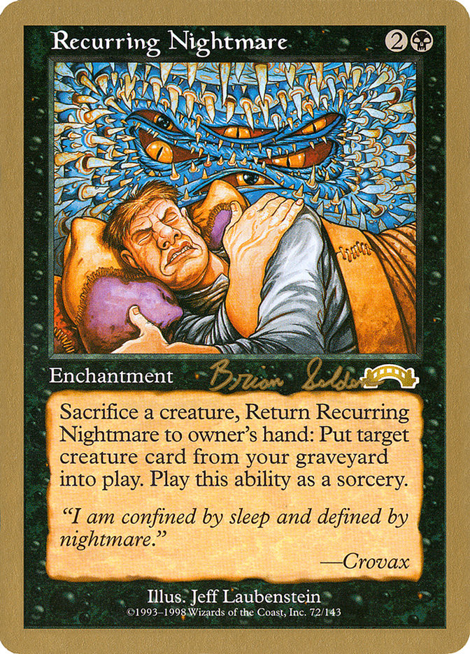 Recurring Nightmare (Brian Selden) [World Championship Decks 1998] | Tables and Towers