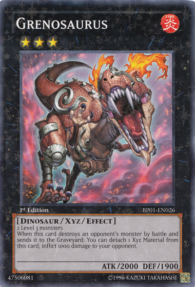 Grenosaurus [BP01-EN026] Starfoil Rare | Tables and Towers