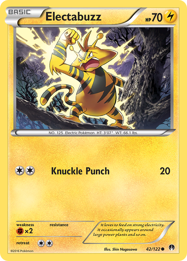 Electabuzz (42/122) [XY: BREAKpoint] | Tables and Towers