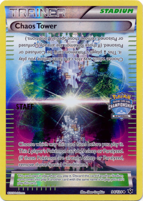 Chaos Tower (94/124) (National Championship Promo Staff) [XY: Fates Collide] | Tables and Towers