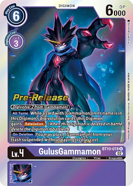 GulusGammamon [BT10-078] [Xros Encounter Pre-Release Cards] | Tables and Towers