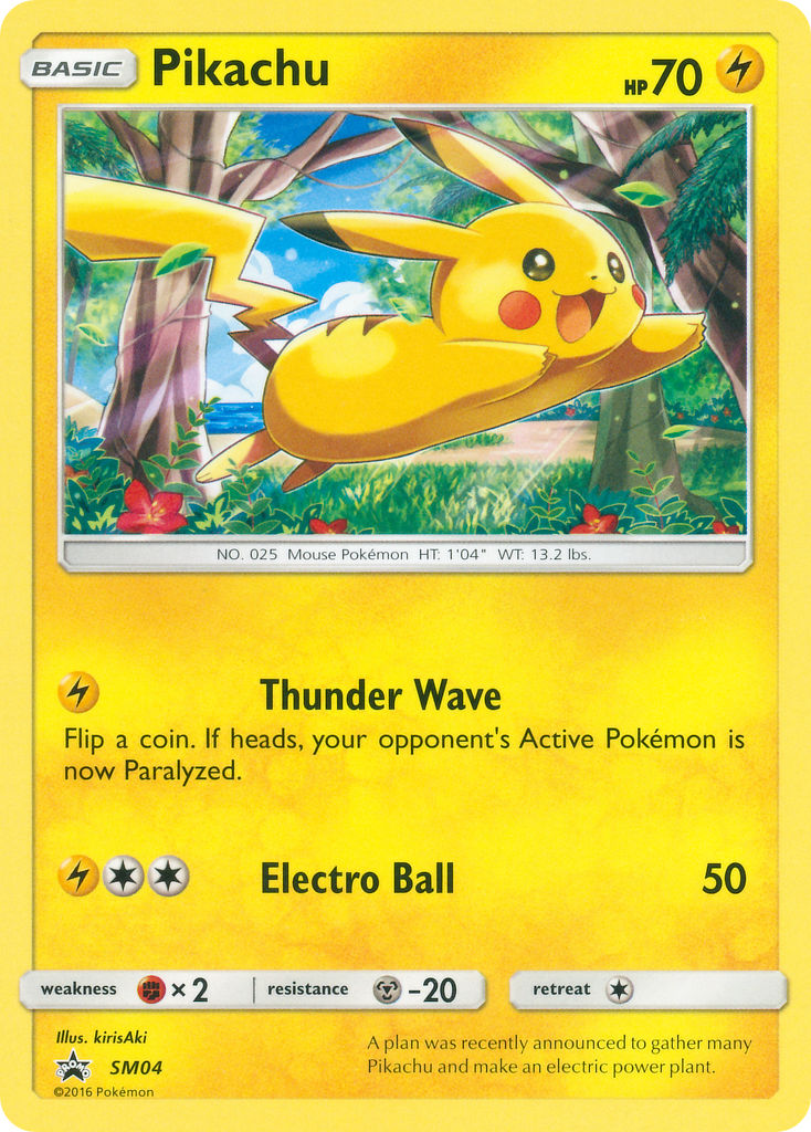 Pikachu (SM04) (Target Non Holo) [Sun & Moon: Black Star Promos] | Tables and Towers