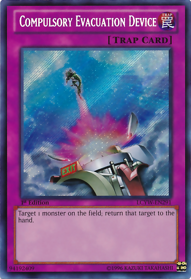 Compulsory Evacuation Device [LCYW-EN291] Secret Rare | Tables and Towers