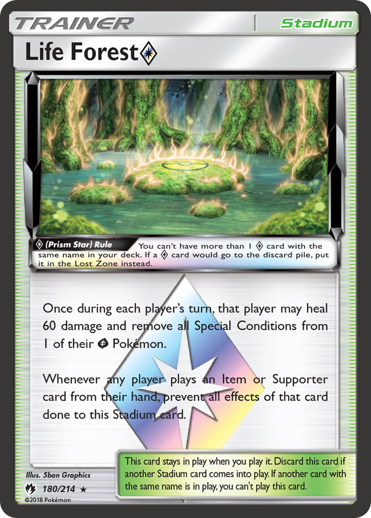 Life Forest (180/214) (Prism Star) [Sun & Moon: Lost Thunder] | Tables and Towers