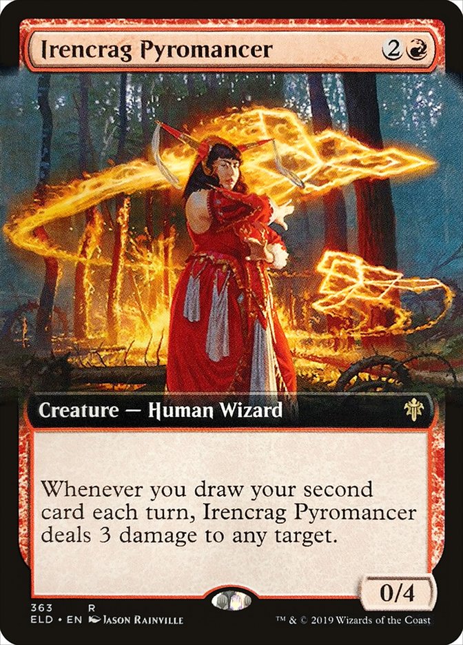 Irencrag Pyromancer (Extended Art) [Throne of Eldraine] | Tables and Towers