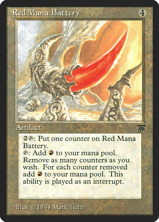 Red Mana Battery [Legends] | Tables and Towers