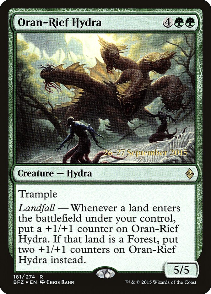 Oran-Rief Hydra [Battle for Zendikar Prerelease Promos] | Tables and Towers