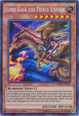 Lord Gaia the Fierce Knight [MVP1-ENS50] Secret Rare | Tables and Towers