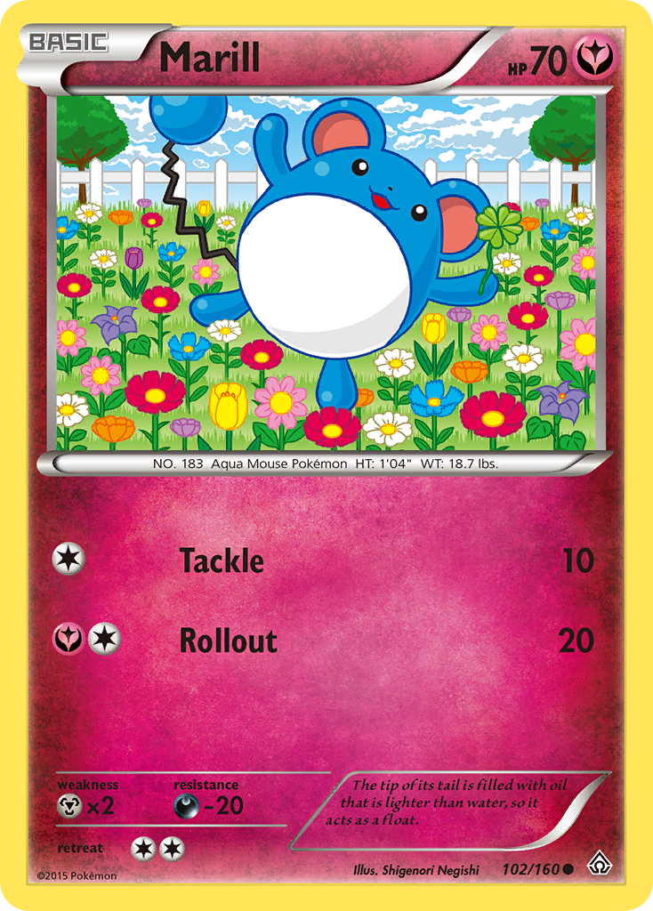 Marill (102/160) [XY: Primal Clash] | Tables and Towers