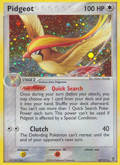 Pidgeot (10/112) [EX: FireRed & LeafGreen] | Tables and Towers