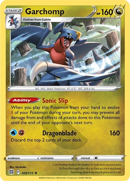 Garchomp (109/172) [Sword & Shield: Brilliant Stars] | Tables and Towers