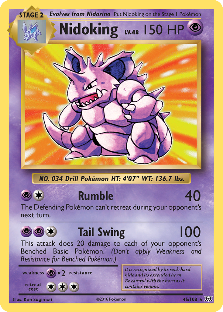 Nidoking (45/108) [XY: Evolutions] | Tables and Towers