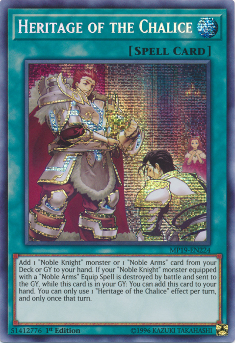 Heritage of the Chalice [MP19-EN224] Prismatic Secret Rare | Tables and Towers