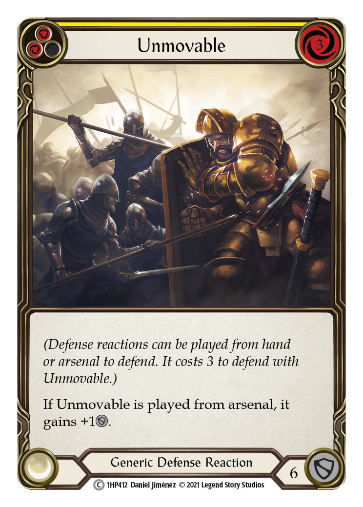 Unmovable (Yellow) [1HP412] (History Pack 1) | Tables and Towers