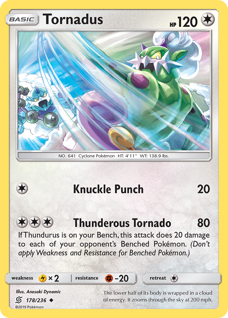 Tornadus (178/236) [Sun & Moon: Unified Minds] | Tables and Towers