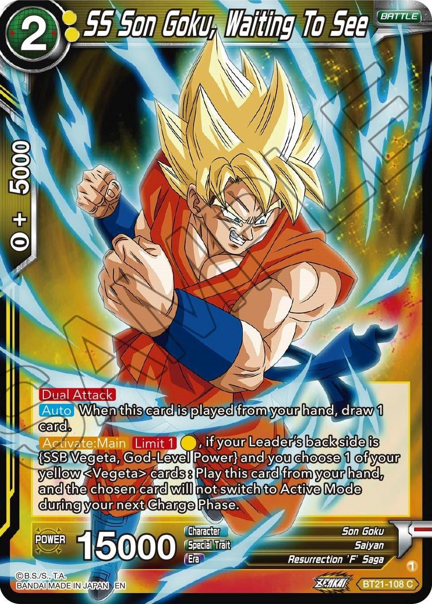 SS Son Goku, Waiting To See (BT21-108) [Wild Resurgence] | Tables and Towers