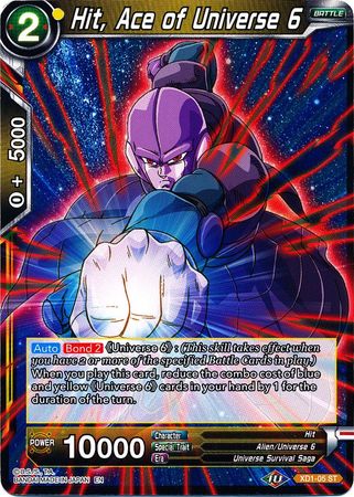 Hit, Ace of Universe 6 (XD1-05) [Assault of the Saiyans] | Tables and Towers