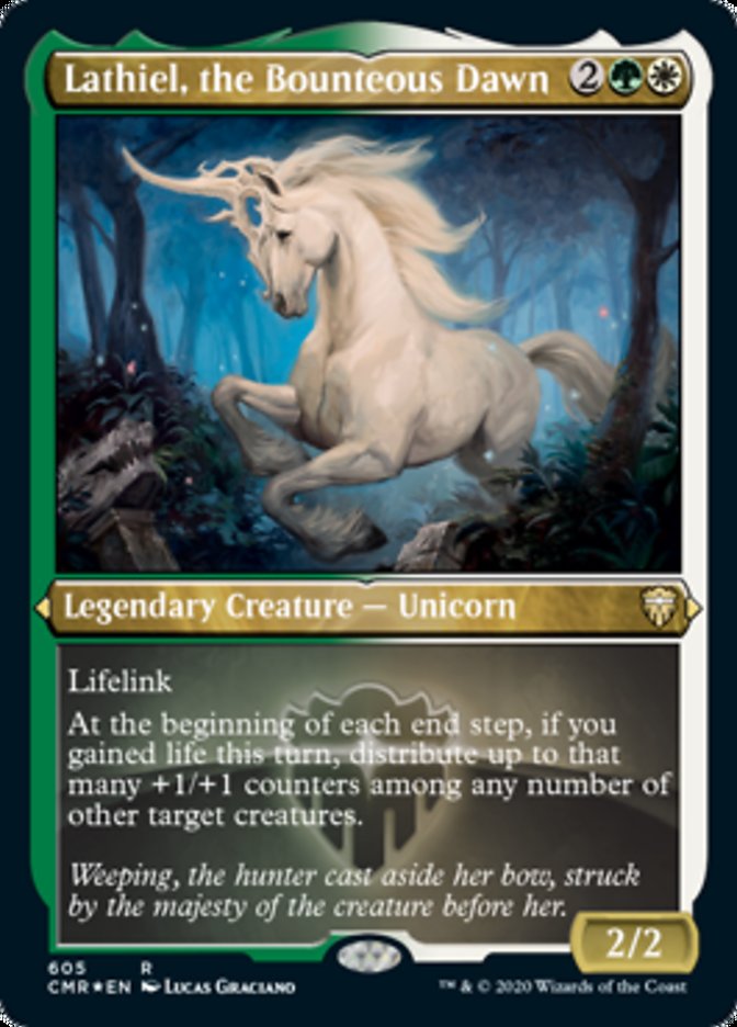 Lathiel, the Bounteous Dawn (Etched) [Commander Legends] | Tables and Towers