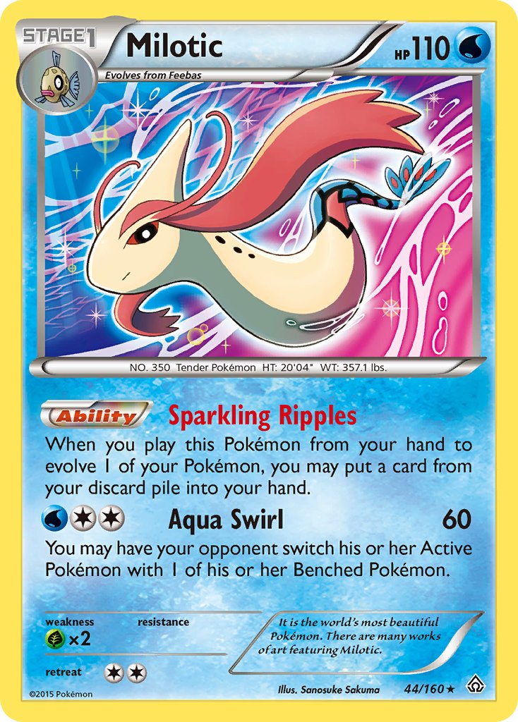 Milotic (44/160) (Theme Deck Exclusive) [XY: Primal Clash] | Tables and Towers