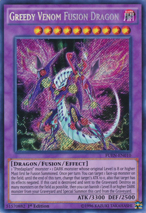 Greedy Venom Fusion Dragon [FUEN-EN010] Secret Rare | Tables and Towers