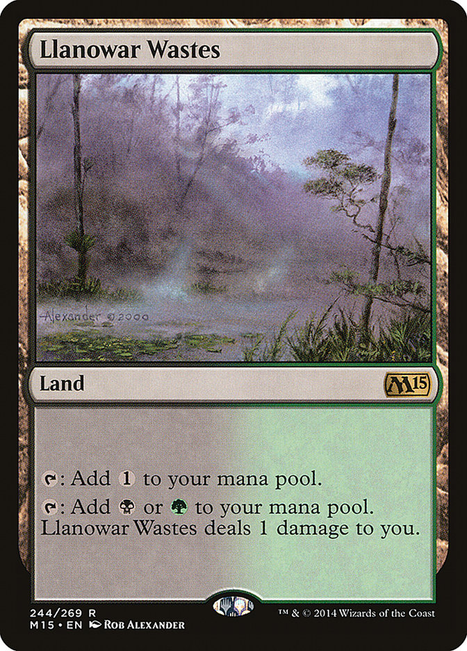 Llanowar Wastes [Magic 2015] | Tables and Towers